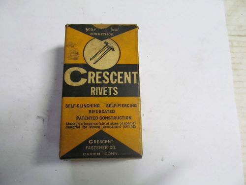 (144) Vintage Belting Rivets, 9/16&#034; Long, Made In USA By Crescent.