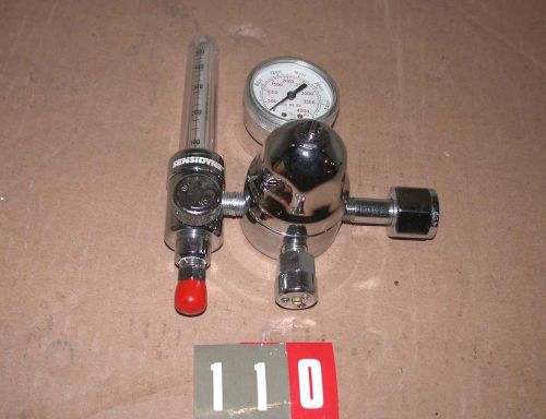 Sensidyne gas air regulator valve gauge flow meter flowmeter medical stainless for sale