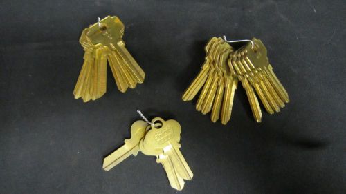 Locksmith dexter by vintage star &amp; curtis de1 de6 de8 key blanks lot of 21 #5262 for sale