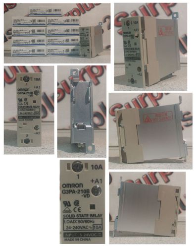 Lot of 10 omron g3pa-210b-vd relay 24-240vac 5-24vdc 10a for sale