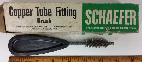 Vintage Schaefer Copper Tube Fitting Brushe~Milwaukee WI~1/2 od~Original Box