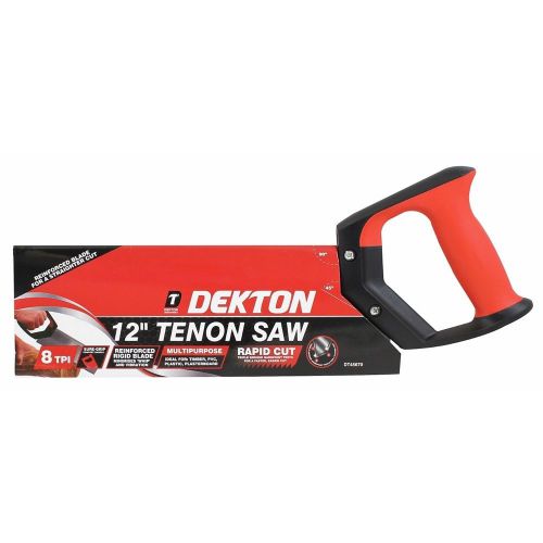 12&#034; Dekton Tenon Saw With Comfort Handle - 12&#034; Blade Sawing Carpenter Tool