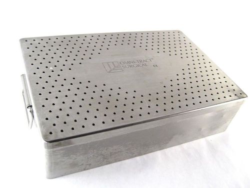 Omni-Tract 3424 Stainless-Steel Surgical Sterilization Tray Case Pan Cover