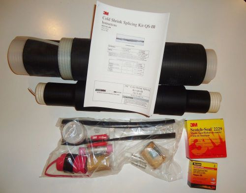 New 3m 3-m cold shrink qs-iii splicing kit #5467a for #4/0 awg al jcn cable for sale