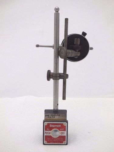 Starrett 657 Base Dial Indicator Holder Machinist Tool Pre-owned ~Free Shipping~