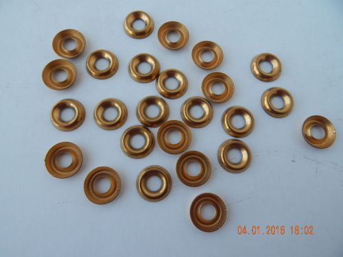 BRASS CUP WASHERS   #12.  25 PCS.  NEW