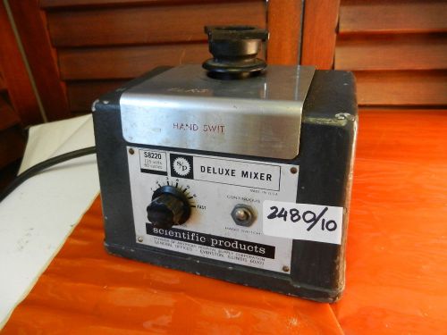 SCIENTIFIC PRODUCTS (sp) 115 V  MIXER &#034;HAND SWITCH&#034;- WORKS  (ITEM#k 2480 a,b/10)