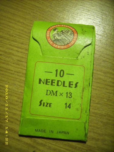 (1) ORGAN sewing machine needles DMx13 size 14