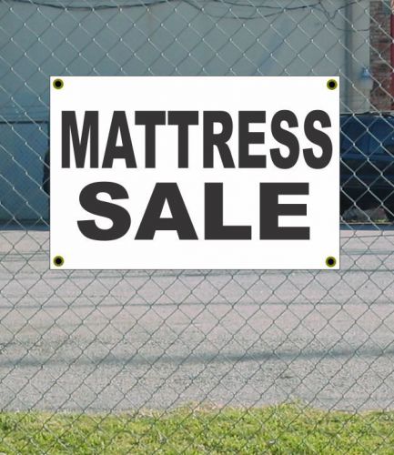 2x3 MATTRESS SALE Black &amp; White Banner Sign NEW Discount Size &amp; Price FREE SHIP