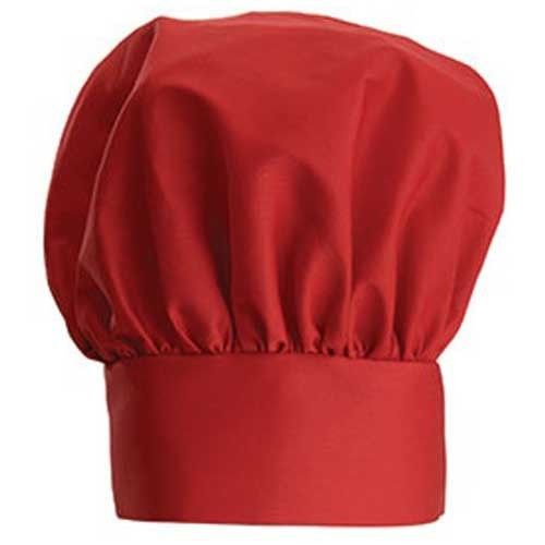 Winco CH-13RD Chef Hat, 13 in., Velcro Closure, Red