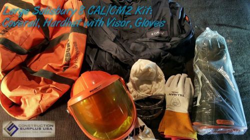 Salisbury Large Welders Kit Incld Coveralls Hardhat Gloves 8 CAL/CM2