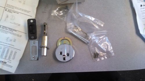 Locksmith schlage b180n-625 pol chrome 2 3/8&#034; turn bolt no cyl-inside turn only for sale