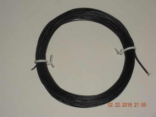 28 AWG STRANDED BLACK HOOK-UP WIRE, CABLE 10m (32.8ft), Flexible, US seller.