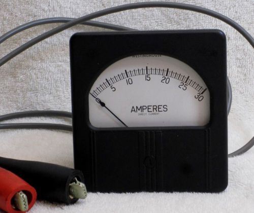 Westinghouse Direct Current Amperes 1 - 30 DC AMPS Meter