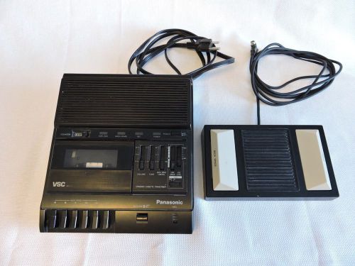 Panasonic RR-830 Transcriber Cassette Recorder &amp; Foot Pedal
