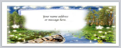 30 Personalized Return Address Labels Scenic Buy 3 get 1 free (bo642)
