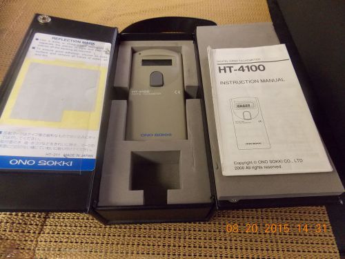 ONO SOKKI HT4100 Digital Tachometer Made in Japan Excellent Condition In Box