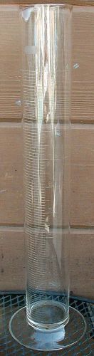 Vtg.  1000ml ETCHED GLASS Graduated SCIENCE LABORATORY BEAKER~18in.~EXCELLENT!
