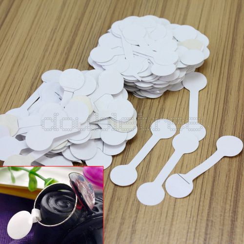 200x Jewelry Price Label White Paper Sticker Tags for Rings Bracelet Sunglasses