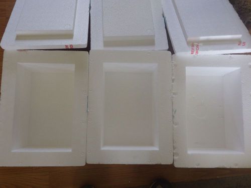 3 styrofoam insulated shipping box cooler 9 x 11 x 15 for sale