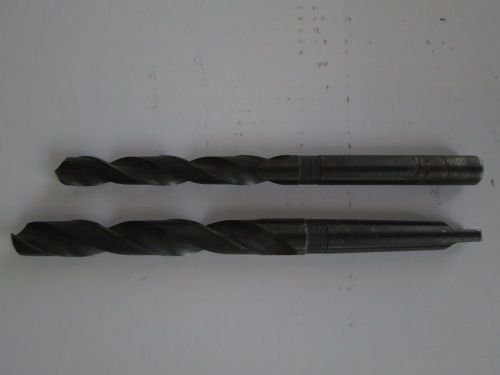 2 vintage cle forge high speed drill bits 3/4 r 7203 &amp; 5/8 f 6078