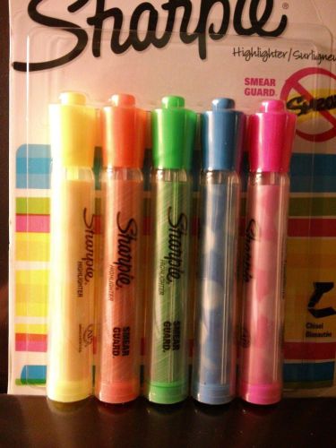 Sharpie Accent Highlighters, Assorted 5 Pack, chisel tip, FREE Shipping!