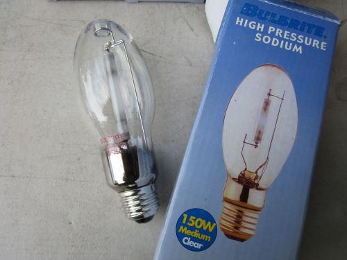 Lot / 7 Bulbrite LU150/MED High Pressure Sodium Lamps 150W Medium Base Clear NEW
