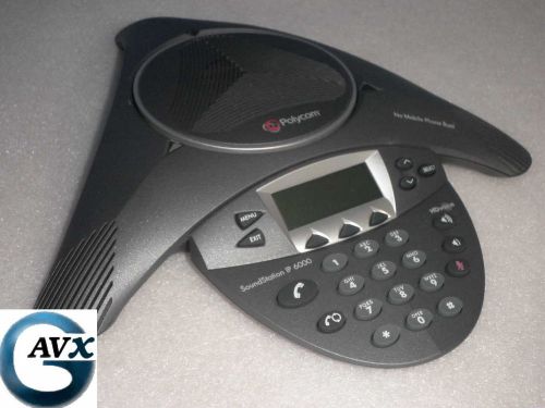 Polycom soundstation ip 6000 +3m warranty in box, voip conference 2201-15600-001 for sale
