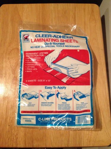 Cleer-Adheer Laminating Sheets