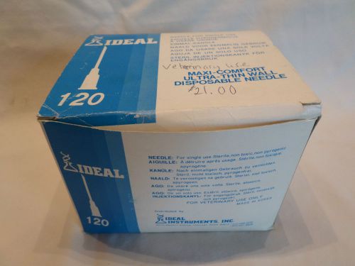 Box of Sealed Ideal Disposable Needle Syringes 16G x 1 1/2&#034; Veterinary Livestock