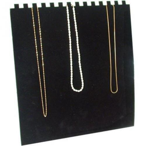 Black Flocked Chain &amp; Necklace Display