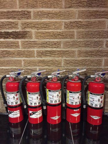 FIRE EXTINGUISHER 5LBS 5# ABC NEW CERT TAG LOT OF 5 NICE