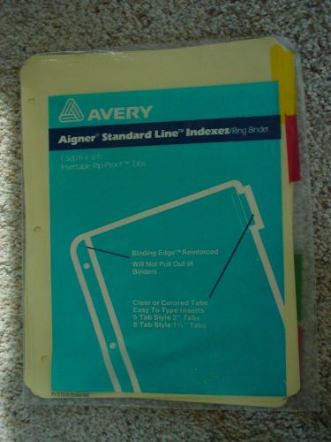 Avery Aigner Standard Line Indexes Clear Tab