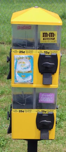 Yellow 8 selection U-Turn Terminator Gumball Candy Vending Machine