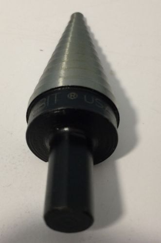 Unibit 3/16&#039; to 1/2&#039; 1/4&#039; shank step drill bit #4 for sale