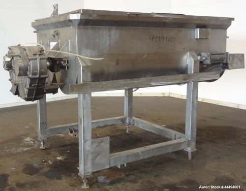 Used- fpec food processing equipment company twin shaft paddle mixer, approximat for sale