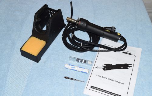 NICE! Pace SensaTemp SX80 SODR-X-TRACTOR Desolder Solder Iron Handpiece w Extras