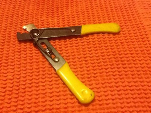 K. MILLER TOOLS #100 Wire Stripper Yellow Handled with Spring
