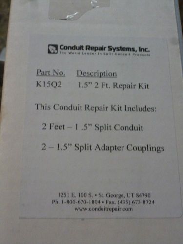 1.5&#034; conduit repair kit 2&#039; section conduit repair systems p/n k15q2 for sale
