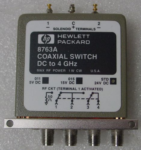 HP/Agilent 8763C-011 RF Switch, DC-26.5 GHz 4 Port
