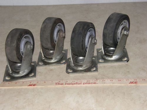 4 colson heavy duty casters 5&#034; by 2&#034; hi- tech performa for sale