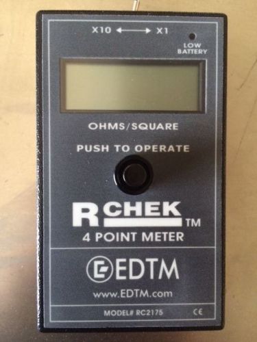 R-Chek RC2175 Hand held surface resistivity resistance meter 4 point probe