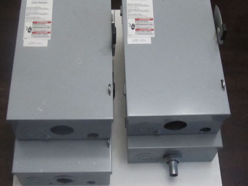 EATON CUTTLER HAMMER DG322UGB GENERAL DUTY SAFETY SWITCH 60 AMPS  3POLE LOT OF 4