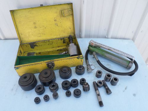 Greenlee 767a hydraulic knockout set for sale
