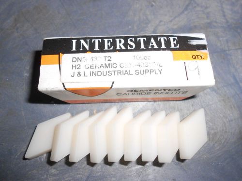 Interstate dngn432t2 h2 ceramic cer-43310-l inserts, 1 box of 9 for sale