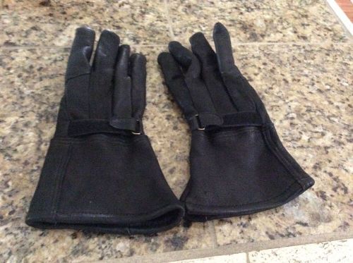 Women American Deer Grain Leather Gloves Size Small Black Thinsulate