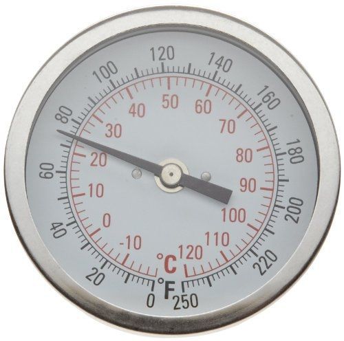 Bel-Art Products H-B Instrument 21615 Durac Bi-Metallic Dial Thermometer, 1/2&#034;