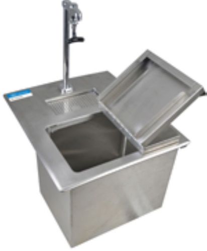 Drop in ice bin with water station - side hinged lid - free shipping for sale