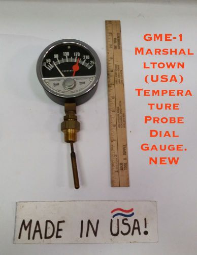 Gme-1 marshalltown (usa) temperature probe dial gauge. new for sale