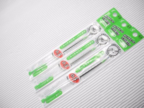 6pcs Pilot Hi-Tec-c coleto 0.3mm roller ball pen only refill Apple Green(Japan)